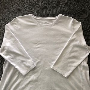 J.Jill Pima Cotton 3/4 sleeve tee